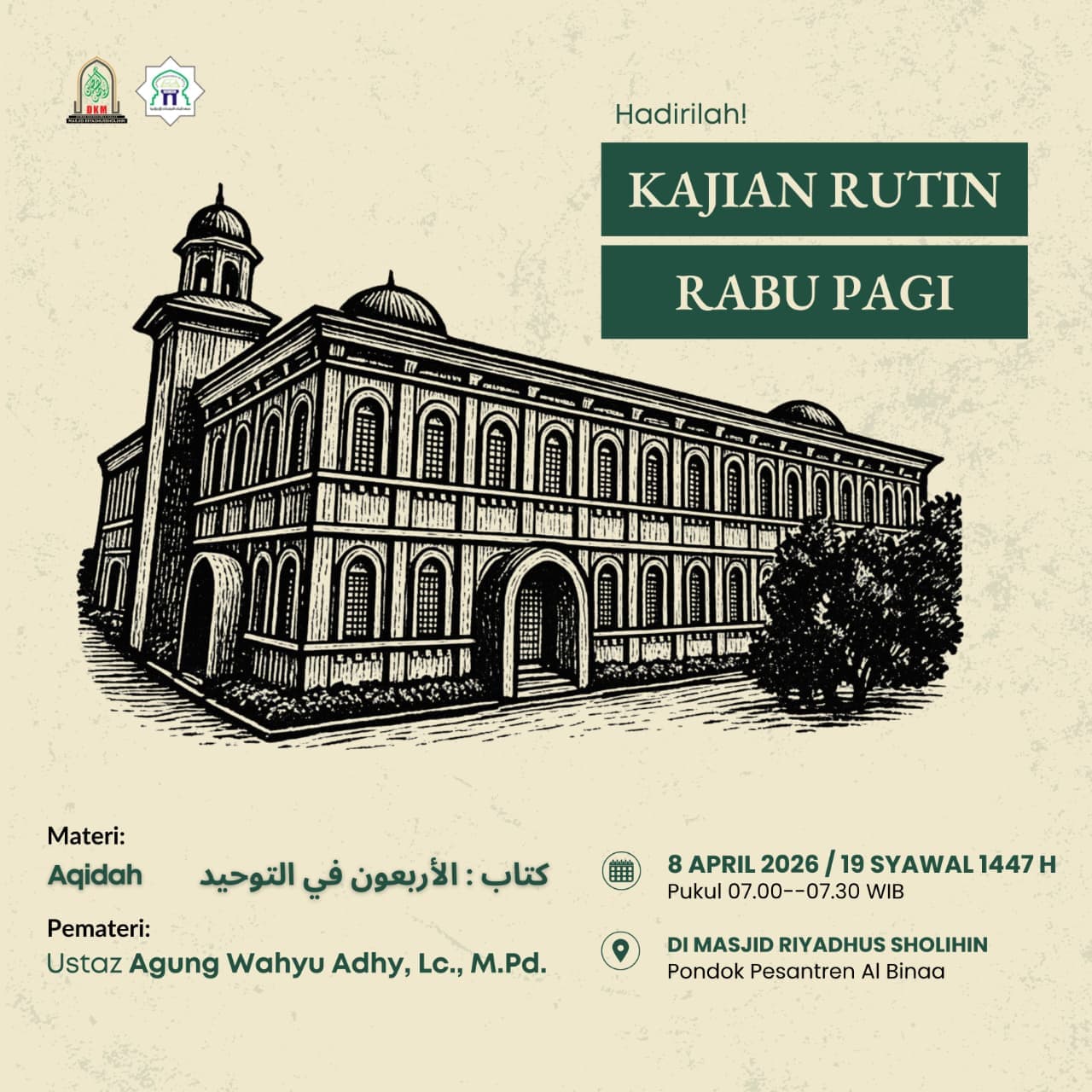 Kajian Rutin Rabu Pagi